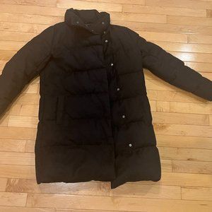 THEORY WOMENS SZ S/P PUFFER COAT JACKET BLACK